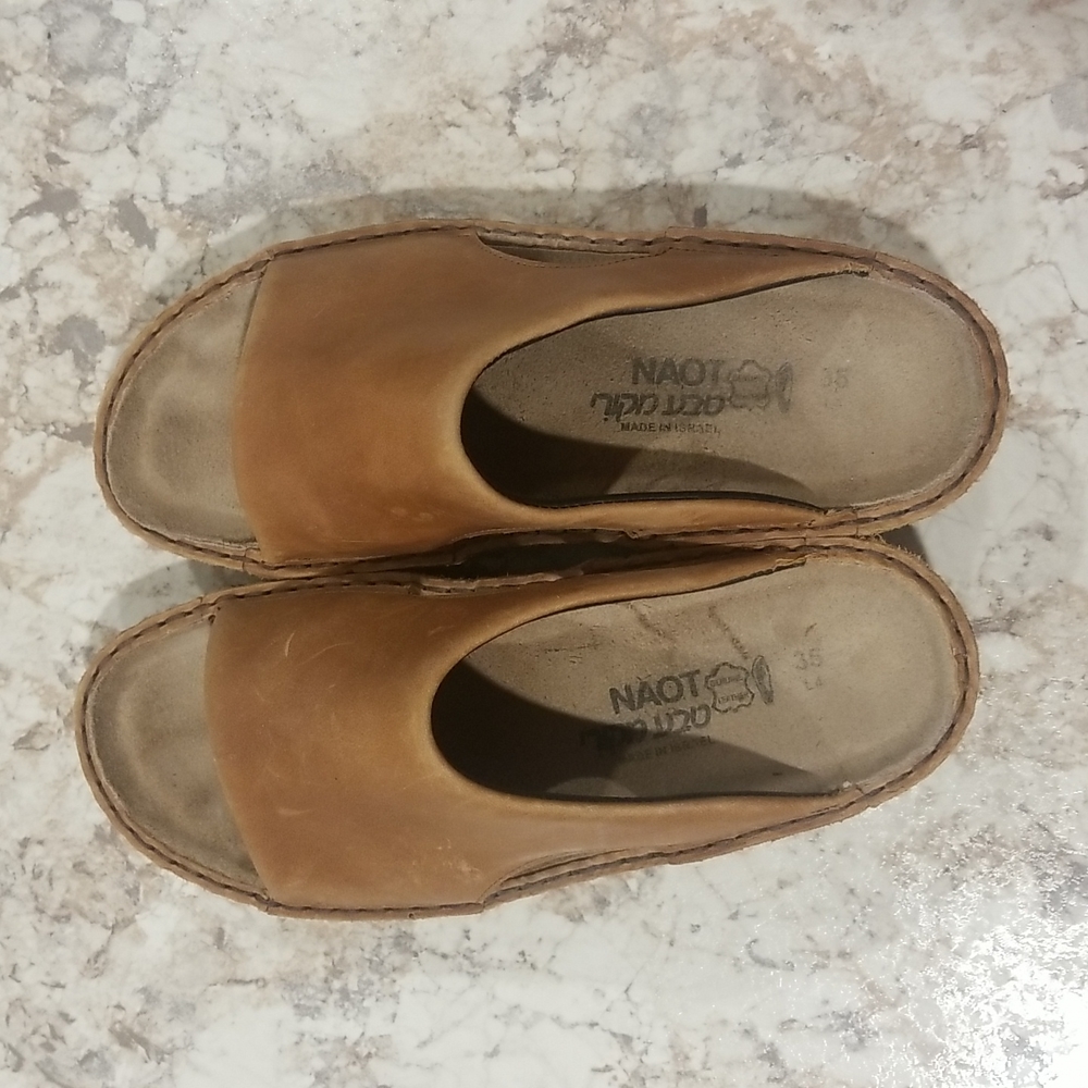 Brown Leather Naot Sandals